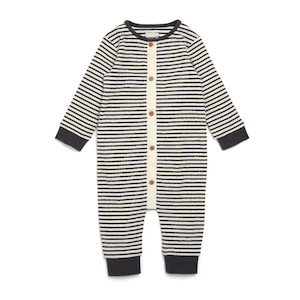 Eos Newborn: Mamas and Papas Stripe Ribbed Romper