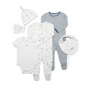 Mamas and Papas Blue Stripe Farm - 6 Piece Set