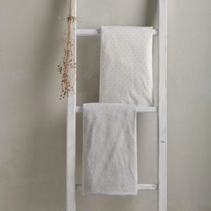 Baby Bassinets Bedside Cribs: Mamas and Papas Lua Bedside Crib White & Grey Sheets - 2 Pack