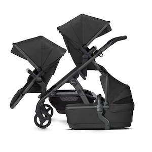 Stroller Bundles: Silver Cross Wave Seat, Carry Cot & Tandem Seat Bundle - Onyx