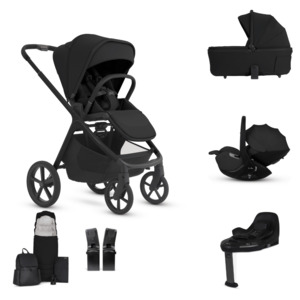 Silver Cross Cove 2 All-Terrain Stroller Ultimate 360 Car Capsule Bundle - Onyx