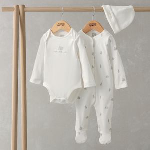 Mamas and Papas Bunny Onesie, Bodysuit & Hat - 3 Piece Set