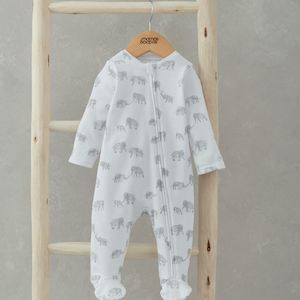 Eos 9 12 Months: Mamas and Papas Elephant Onesie with Zip
