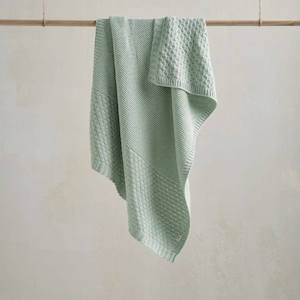 Mamas and Papas Bubble Blue Knitted Blanket