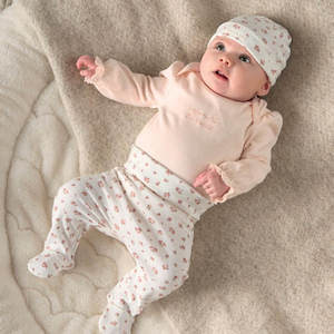 Clothing Sets: Mamas and Papas My First Outfit Set Ditsy Rose - 3 Piece Set