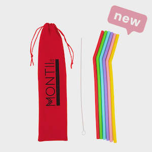 Montiico: MONTII SILICONE STRAW SET- FRUITY POP