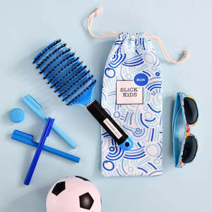 No Nasties: NO NASTIES SLICK KIDS DETANGLER BRUSH BLUE