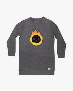 Band Of Boys 1: BAND OF BOYS - GREY MARLE FLAME GUY TEE