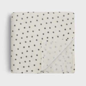 MUSHIE - EXTRA SOFT MUSLIN SWADDLE BLACK DAISY