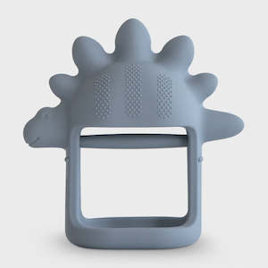 Mushie: MUSHIE NO DROP DINO TEETHER - TRADEWINDS