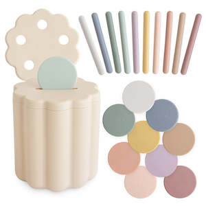 Play 1: MUSHIE - COIN AND TUBE SORTING SET