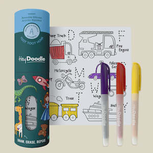 Play 1: HEY DOODLE - TOOT TOOT HONK MINI PLAYMAT