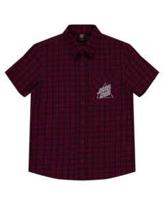SANTA CRUZ - NOT A DOT HOLLOW SHORT SLEEVE SHIRT MAROON