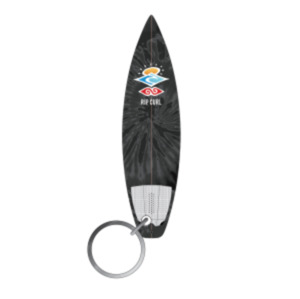 Christmas Gift Guide Under 15: RIP CURL - SURFBOARD KEYRING BLK/GREY