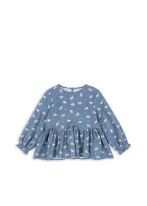 Baby Toddler 0 3: KONGES SLØJD - VIDA BLOUSE BOUCLE BLUE