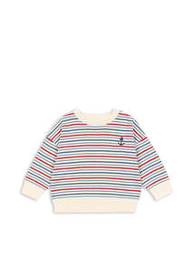 Baby Toddler 0 3: KONGES SLØJD - MANIS KNIT SWEATER ANTIQUE STRIPE