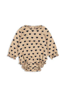 Baby Toddler 0 3: KONGES SLØJD - CHLEO ROMPER COEUR ECLIPSE