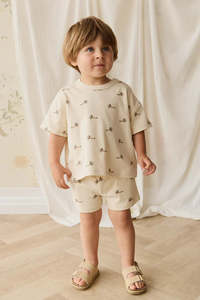 JAMIE KAY - PIMA COTTON WESLEY SHORT FLY HIGH VANILLA CREAM