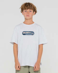 Rusty: RUSTY - CAPSULE SHORT SLEEVE TEE ECRU MARLE