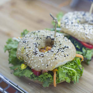Filled Sourdough Bagel
