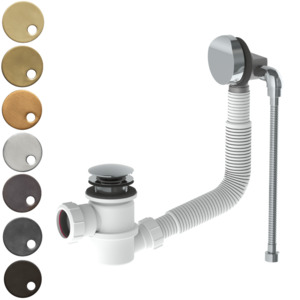 The Watermark Collection Ancillaries Bath Waste with Overflow & 1/2" Flexible Connection