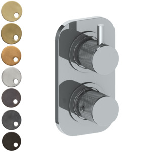 The Watermark Collection Titanium Mini Thermostatic Shower Mixer with Diverter