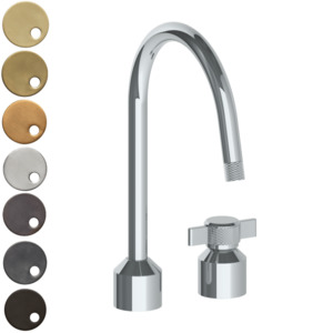 The Watermark Collection Urbane 2 Hole Kitchen Set with Swan Spout | Cooper Handle
