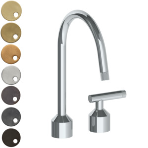 The Watermark Collection Urbane 2 Hole Kitchen Set with Swan Spout | Astor Handle