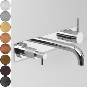 Astra Walker Icon Wall Basin Set with In-Wall Soap Dispenser