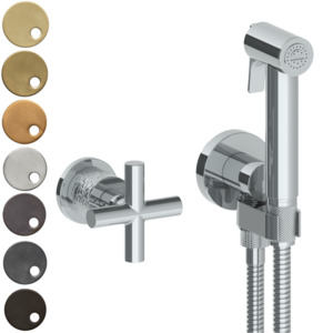 Bidet Sprayer: The Watermark Collection | Sense Handheld Bidet Sprayer Set with Mixer | Cross Handle