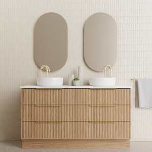 Floor Mounted Vanities: Marquis Lake Floor Vanity | Timber, Dekton, Symphony or Caesarstone Top