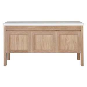 Loughlin Furniture | Freo Curved Freestanding Timber Vanity | Shaker Doors