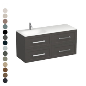 Vanities Bathroom Vanity Nz: Hampton Spio 1200 4 Drawer Vanity Left Basin