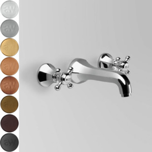 Low Uneven Pressure Wall Mounted Basin Taps: Astra Walker Classic Wall Set