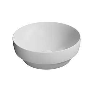 Inset Basins: Astra Walker Pura 400 Round Inset Basin | Matte White