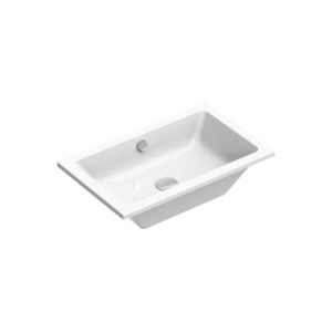 Kube 60 Inset/Undermount Basin | Gloss White