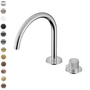 Buddy X Round 2 Hole Basin Mixer Swivel Spout
