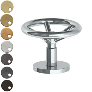 The Watermark Collection Brooklyn Hob Mounted Mixer Clockwise Opening