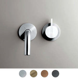 Outdoor Tapware And Showers: Piet Boon PB Set 01 | Wall Mounted Basin Mixer with Spout