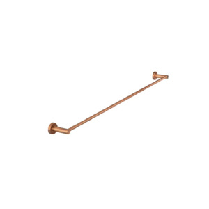 Non Heated Towel Rails And Ladders: Meir Round Single Towel Rail 900mm | Lustre Bronze