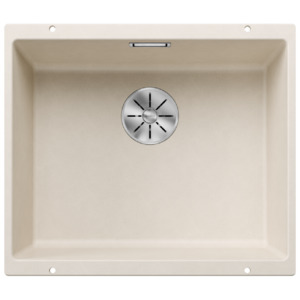 Laundry Sink Laundry Tub: Blanco Silgranit Subline 500-U Single Sink | Soft White
