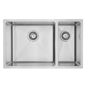 10 Discount: Mercer DV Lincoln Double Sink | 450 + 200mm