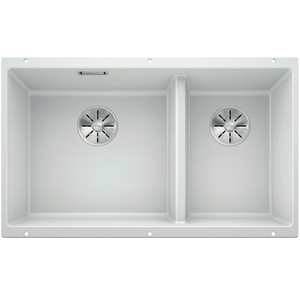 Blanco Silgranit Subline 430/270-U Double Sink | White