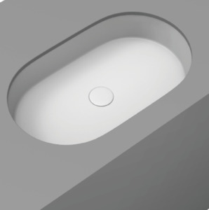 Undermount Basins: Super-Thin Pill Oval Undermount Basin