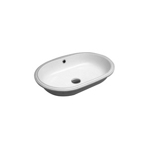 Brera 55 Oval Undermount Basin | Gloss White