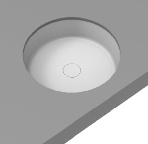 Super-Thin Ellipse Round Undermount Basin