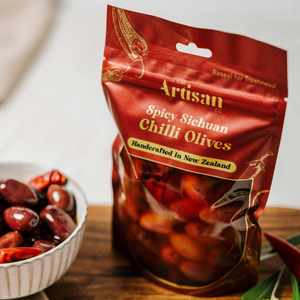 Our Olive Collection: Spicy Sichuan Chilli Olives