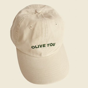 Our Artisan: Cream 'Olive You' Cap