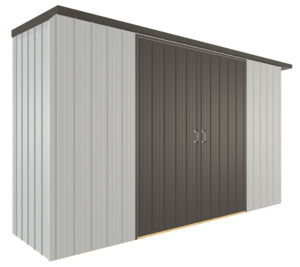 All Sheds Workshops: Duratuf Kiwi Shed KS3409-DS - 3.4m x 0.9m (Coloured Finish)