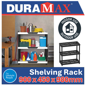 Duramax: DuraMax 3 Tier Shelving Rack - 900mm x 450mm x 980mm – Kitset
